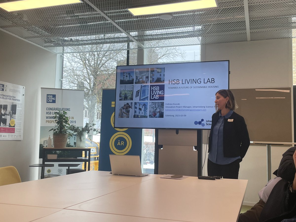 Day 2 of IRIS final conference learning about building #energyefficiency with site visit to Brf Viva building and HSB living lab in #Gothenburg 🇸🇪. #H2020 @JohannebergSP