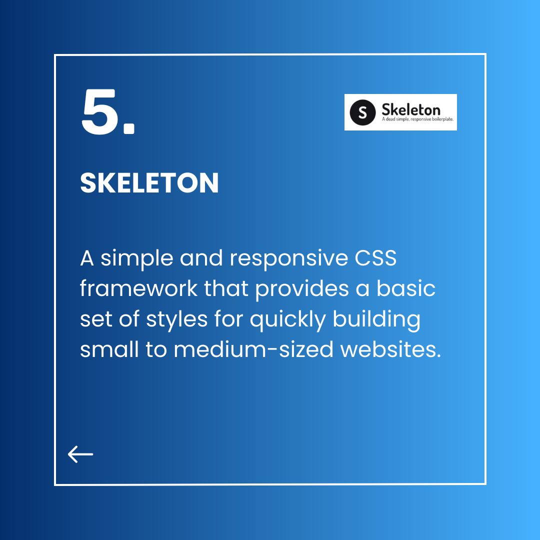 sonnalssinha's tweet image. Don't miss out on the chance to streamline your web development processes and create stunning designs! 🤩
💻 #cssframeworks #webdevelopment #bootstrap #tailwindcss #foundation #webdesign #HTML #html5 #htmlcss #css #css3 #coding
