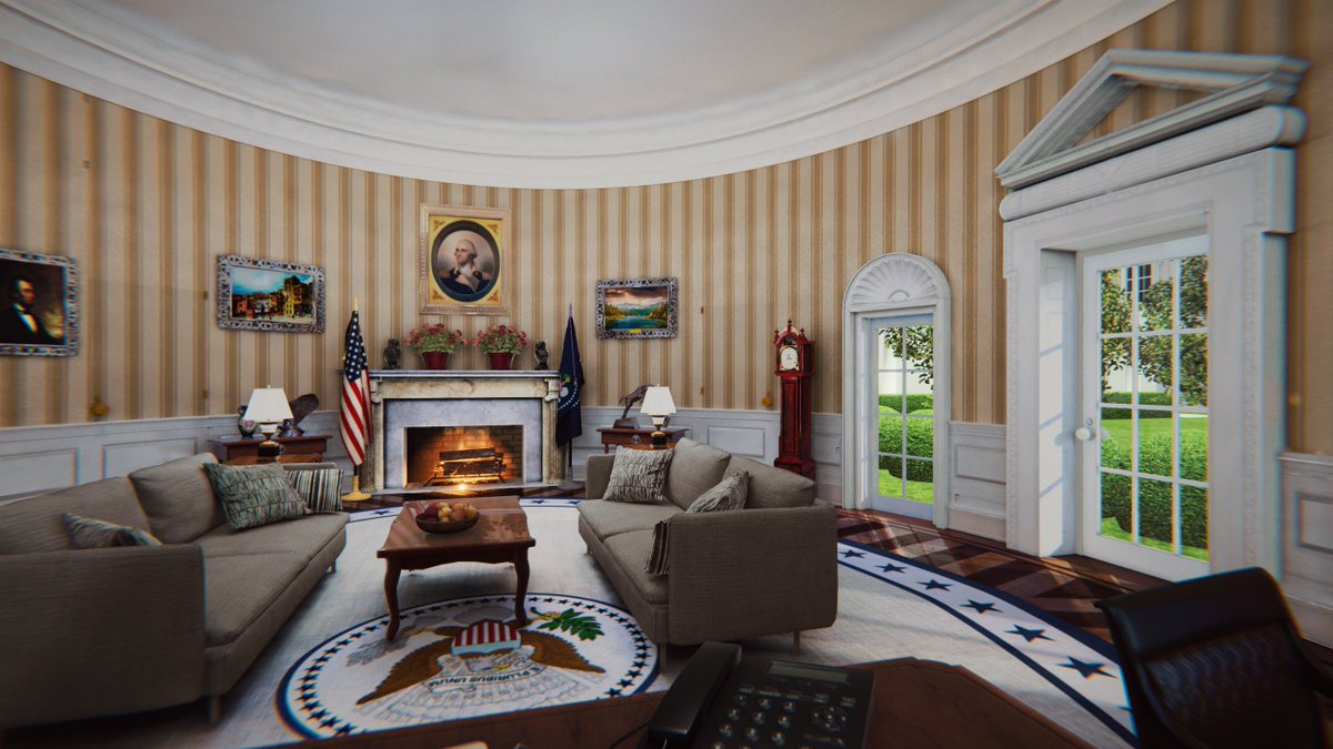 With the Oval Office open for a moment already and a few updates behind us.

How is everyone feeling in their new role as the President? 👔👔

#gmedev #indiedev