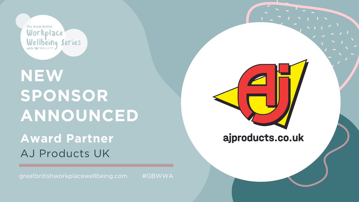 Great British Workplace Wellbeing Awards (@gbwwa) on Twitter photo We are proud to have <a href="/AJProductsUK/">AJ Products UK</a> join us as an Award Partner of #GBWWA, supporting this initiative and helping to celebrate the efforts of organisations that prioritise employee wellbeing!
You can read more here: lnkd.in/ee6yBu8i We are proud to have <a href="/AJProductsUK/">AJ Products UK</a> join us as an Award Partner of #GBWWA, supporting this initiative and helping to celebrate the efforts of organisations that prioritise employee wellbeing!
You can read more here: lnkd.in/ee6yBu8i