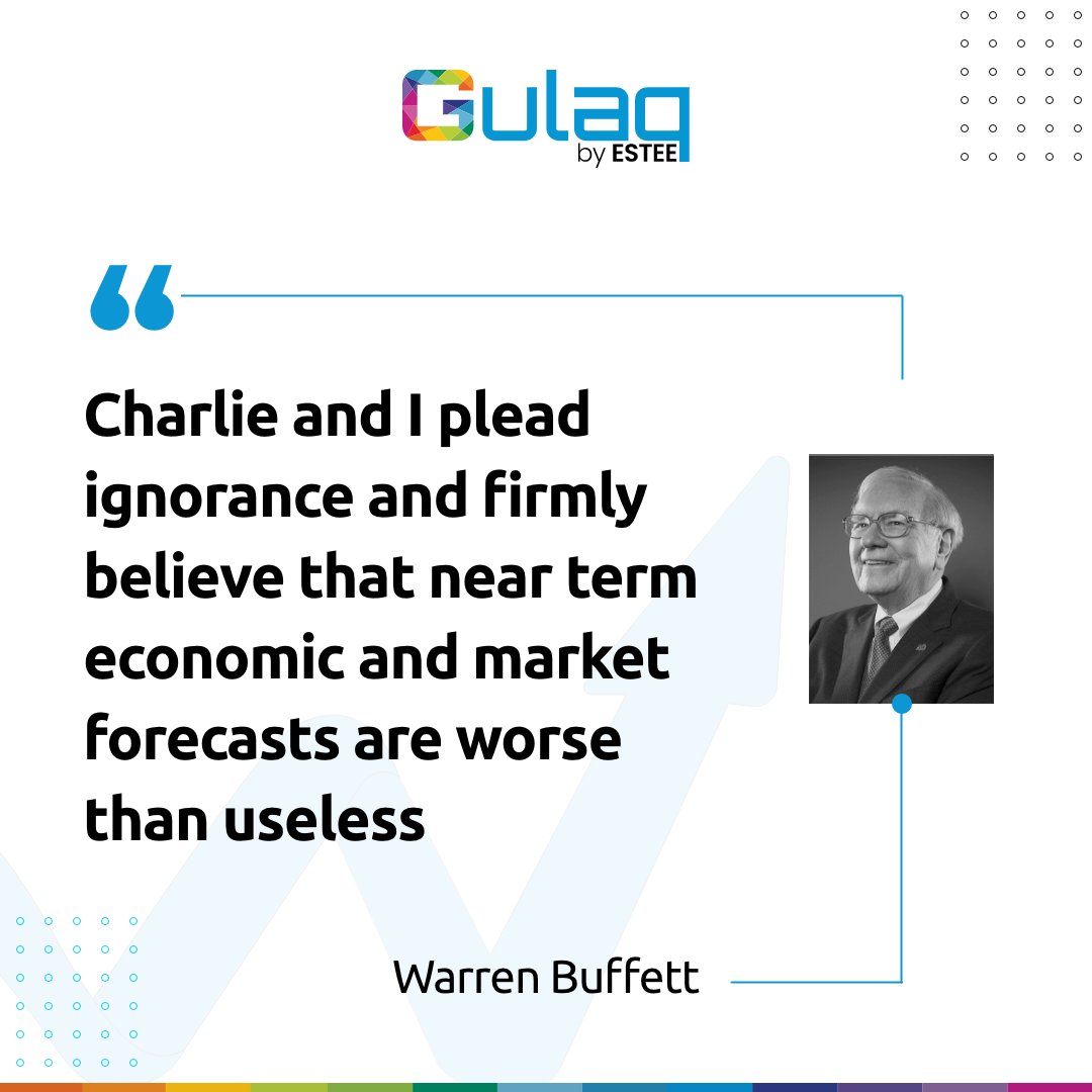 This is the reason we shy away from making predictions about markets.

#invetment #quoteoftheday #equity
