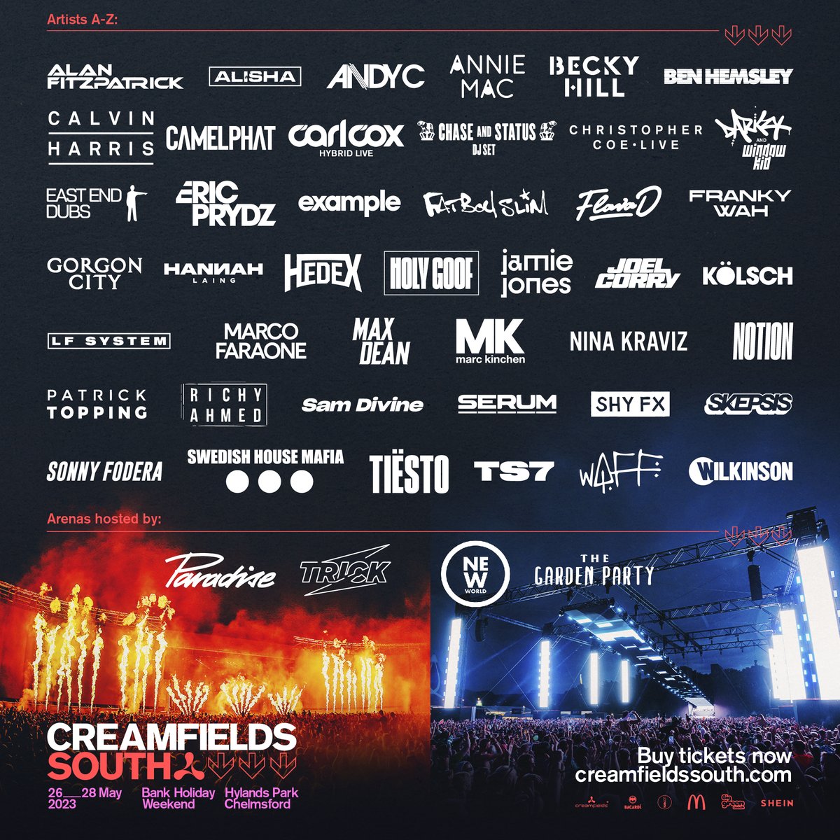 Creamfields South 2024 | Lineup | Tickets | Prices | Rumors | Schedule ...