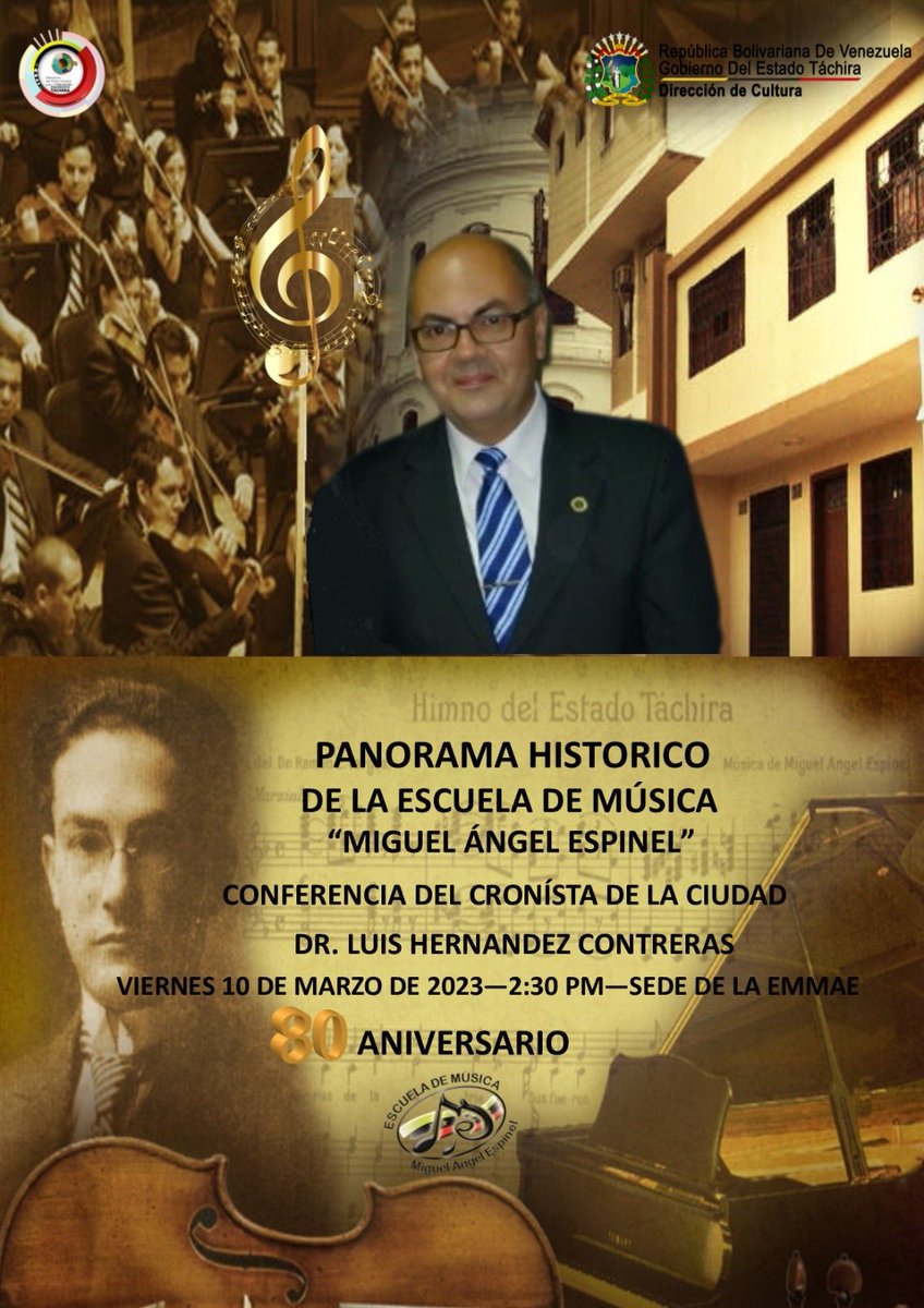 Todos cordialmente invitados ⁦<a href="/EMMAETachira/">Escuela de Música</a>⁩ ⁦<a href="/DCETachira/">Dirección de Cultura</a>⁩