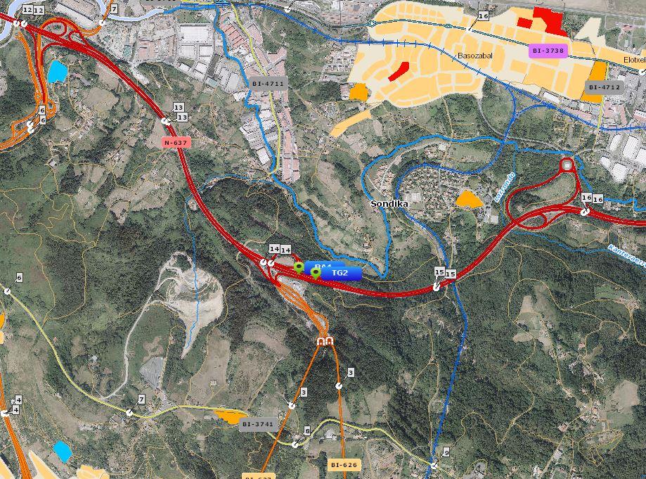 🚨 #Istripua #N637 Km 14 #Sondika-n Barakaldoko norantzan. Bi errei itxita,…