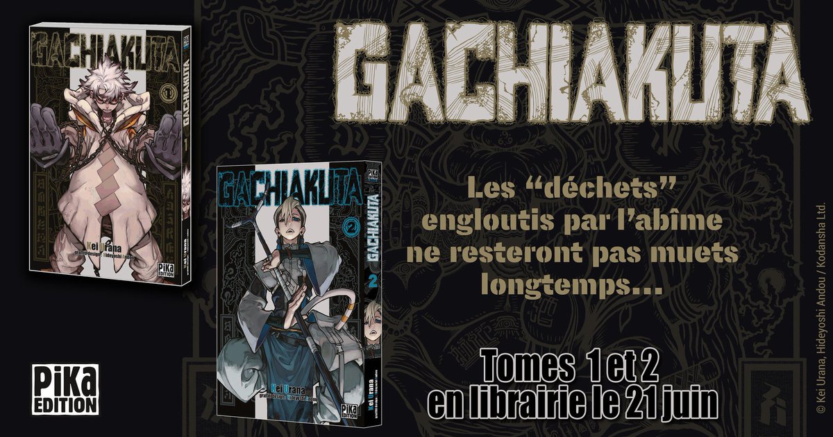 GachiakutaFR's tweet photo. 🚨 On aura finalement DEUX VOLUMES le 21 juin pour le manga GACHIAKUTA ! https://t.co/qWcehLFlDg