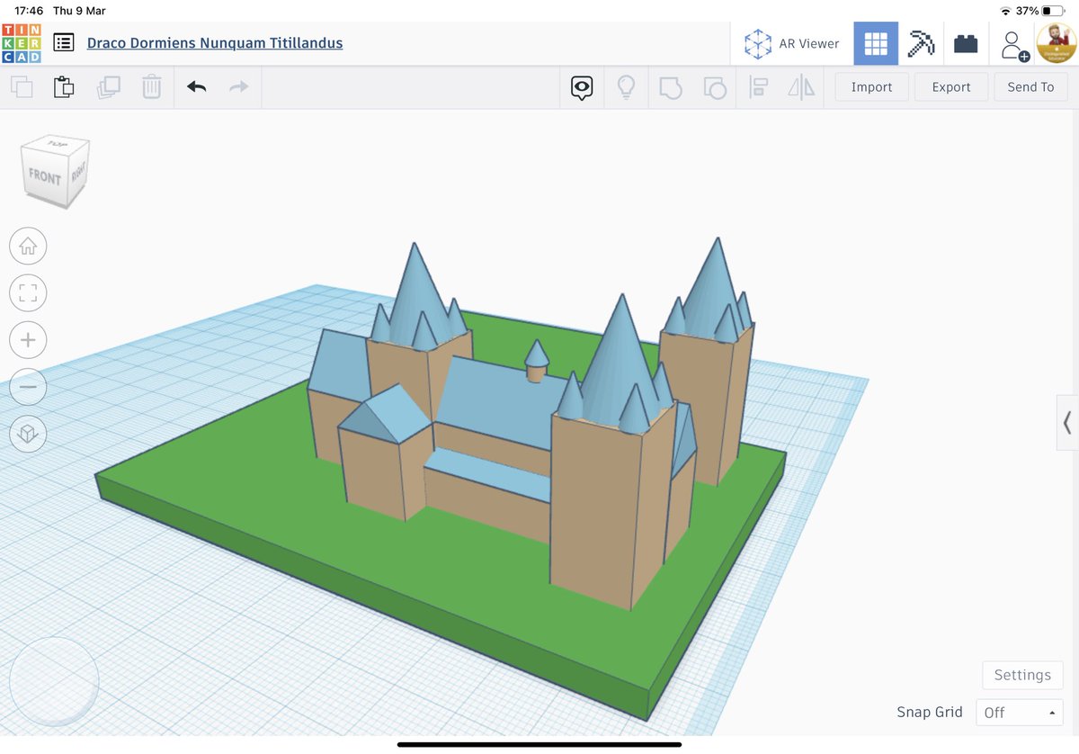 EDTechSySTEMsKL's tweet image. We&apos;ve been experimenting to see if we can make some more complex models from only the basic shapes. It’s not finished, but does anyone have any idea what it could be? 🧙‍♂️

Really enjoying exploring #3Ddesign &amp;amp; #3Dprinting with pupils, @tinkercad &amp;amp; @ff3dprinters ! #STEM #Computing