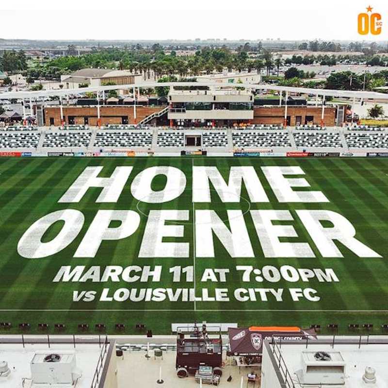 IPAPhysio's tweet photo. Orange County Soccer Club season opener THIS SATURDAY at home vs Louisville City FC. Come support the team as they start a new season with the goal of a National Championship! 

Link here for discounted tickets to season opener and the next 2 games https://t.co/uvdFAq6yJ4 https://t.co/BKumlZ4S4V