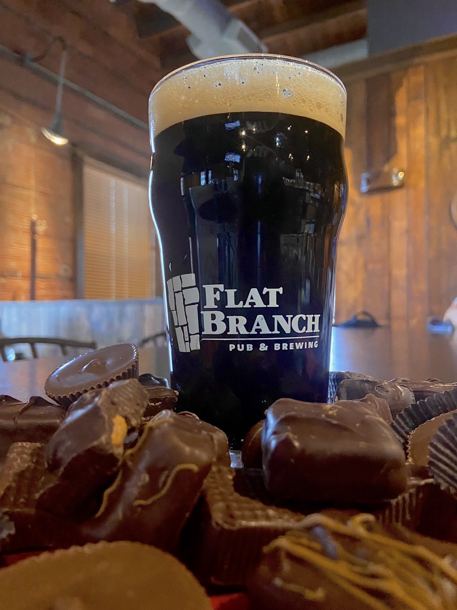 Peanut Butter Chocolate Porter on tap today! 

A dessert in a glass, this gem pairs nicely with our Stout Brownie Sundae, or with some treats from our friends &amp; neighbors at The Candy Factory! 5% ABV IBU 14 
Cheers!