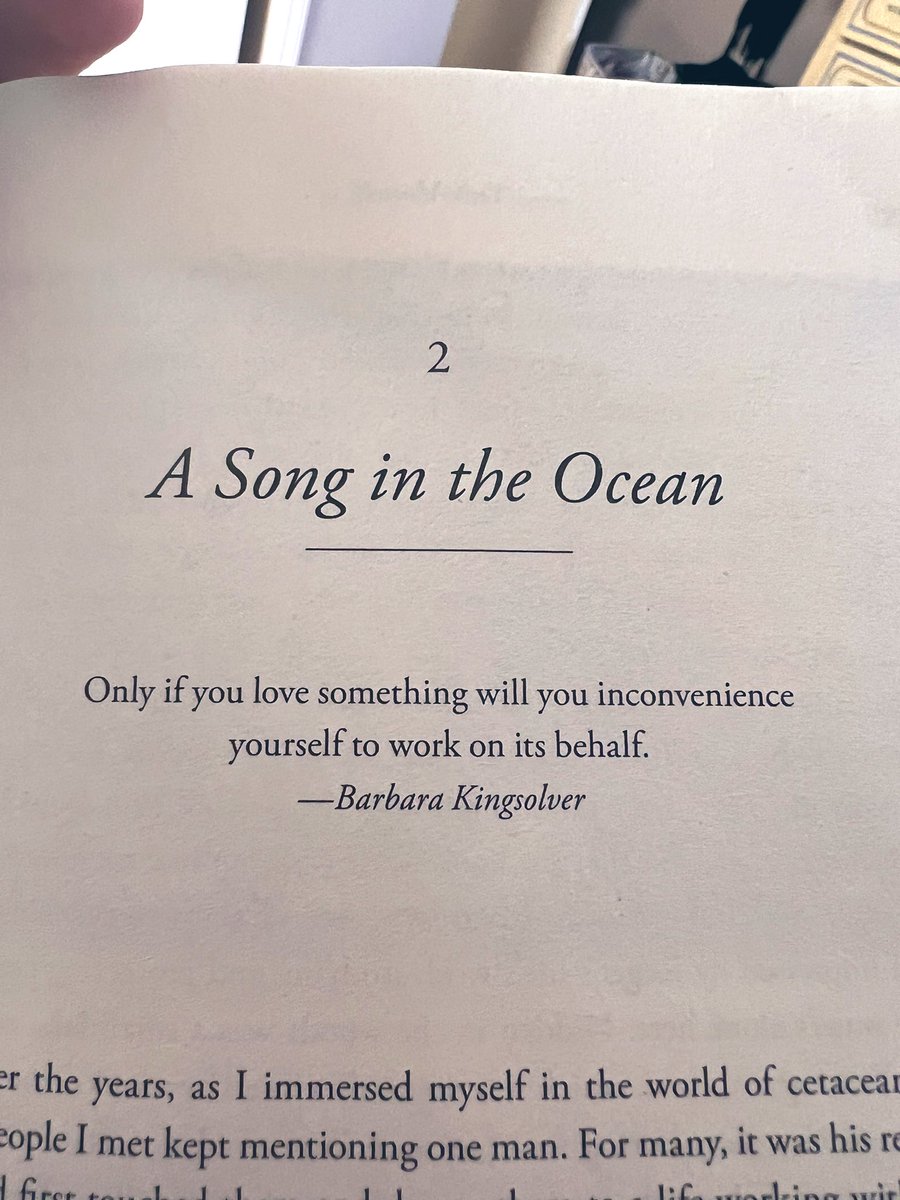 “Only if you love something will you inconvenience yourself to work on its behalf.” - Barbara Kingsolver

The book - “How to Speak Whale” by Tom Mustill 🐳 @tommustill 
#savethewhales #rightwhaletosave #SaveNARW @SaveNARW