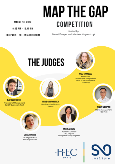Our <a href="/HECParisSnO/">Society & Organizations Institute</a> profs <a href="/DanePaulPfl/">Dane Pflueger</a> &amp; Huysentruyt host a competition for <a href="/HECParisMBA/">HEC Paris MBA</a> students to map solutions to systemic #ethics &amp; #sustainability challenges!

Judged by <a href="/KalliGiannelos/">Kalli Giannelos</a> <a href="/cardiffuni/">Cardiff University</a> <a href="/Haleon_health/">Haleon</a> <a href="/BCGBrightHouse/">BCG BrightHouse</a> <a href="/HECParisEnt/">HEC Innovation & Entrepreneurship Center</a>, #HECPhD Huynh

👉#HECmapthegap