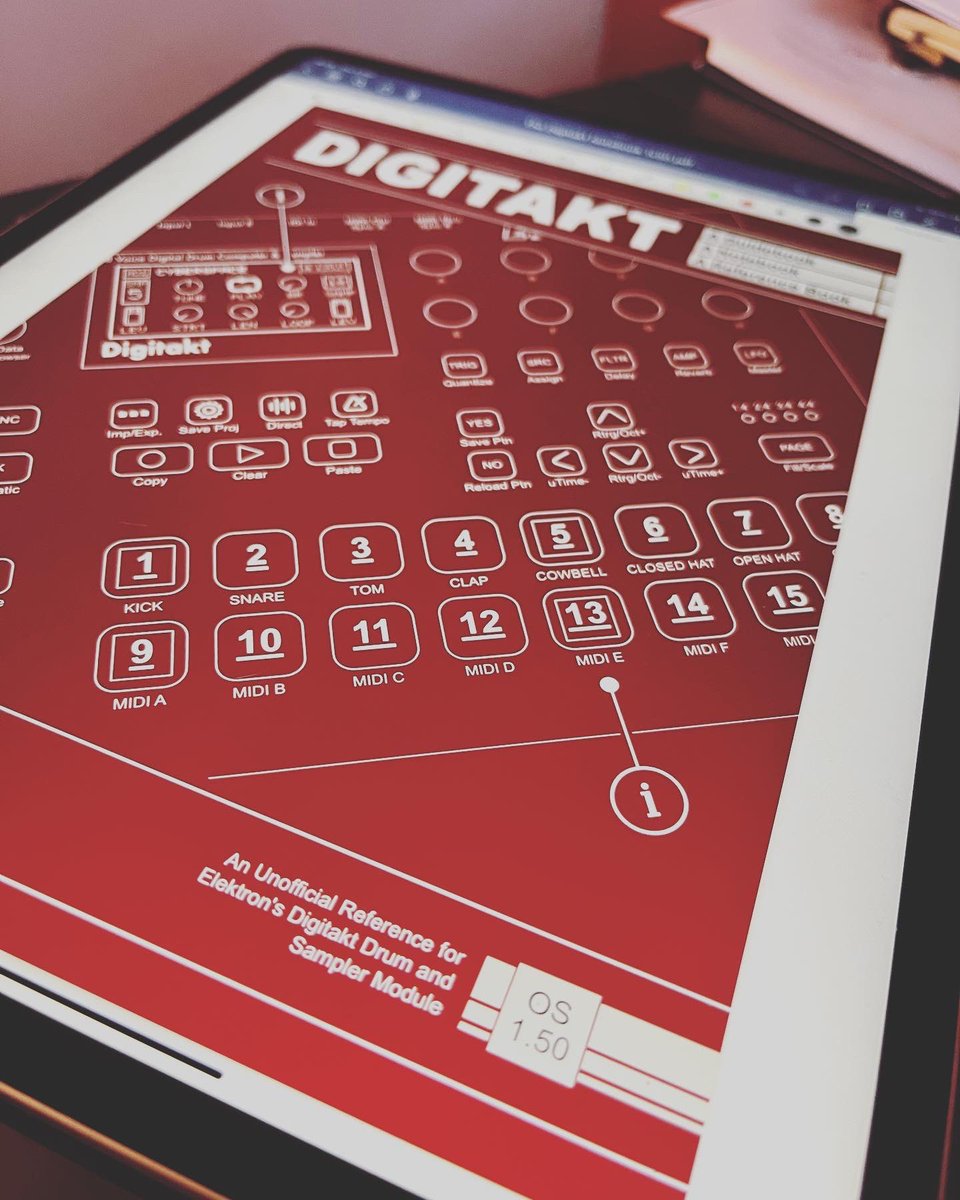 SynthDawg's tweet photo. Updated: The Digitakt Notebook 1.50. Approx 20 new pages for machines,SER, loopcloud integration and more. #loopcloud #digitakt #elektron #makingrtfmcool https://t.co/zXWnPZawej