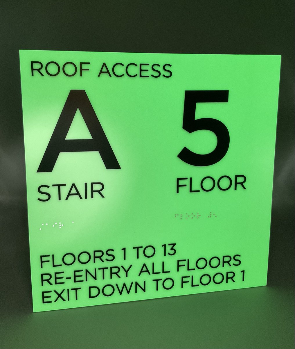 We are enjoying this busy week at Cadwell Design &amp; Sign!!

Check out our awesome Photo-luminescent Stair Signage…

Who knew making signs could be so cool? We sure did 😄

#signmaking #adasignage #graphicdesign #design #signs