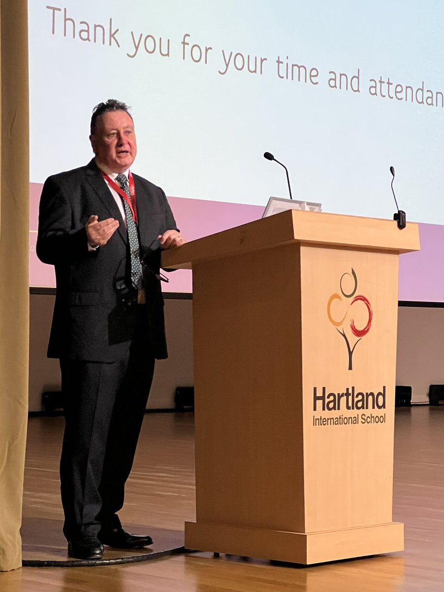 Great to welcome John Murphy a friend from childhood days in #Arklow to the stage <a href="/HartlandIntl/">Hartland Intl School</a> from his exciting role <a href="/mbzuai/">MBZUAI</a> to talk #AI and #Careers <a href="/IrelandEmbUAE/">Irish Embassy UAE</a> <a href="/KHDA/">KHDA | هيئة المعرفة والتنمية البشرية بدبي</a> @COBISorg @BSMEorg   Great advice &amp; fascinating discussion on #ArtificialIntelligence  and #CyberSecurity