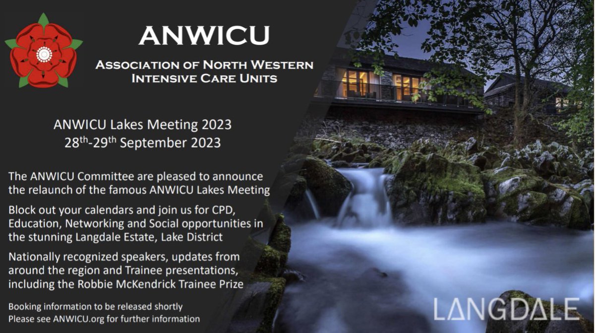 SAVE THE DATE

ANWICU Lakes Meeting
28th-29th September 2023

The ANWICU Committee are pleased to announce the relaunch of the famous ANWICU Lakes Meeting...