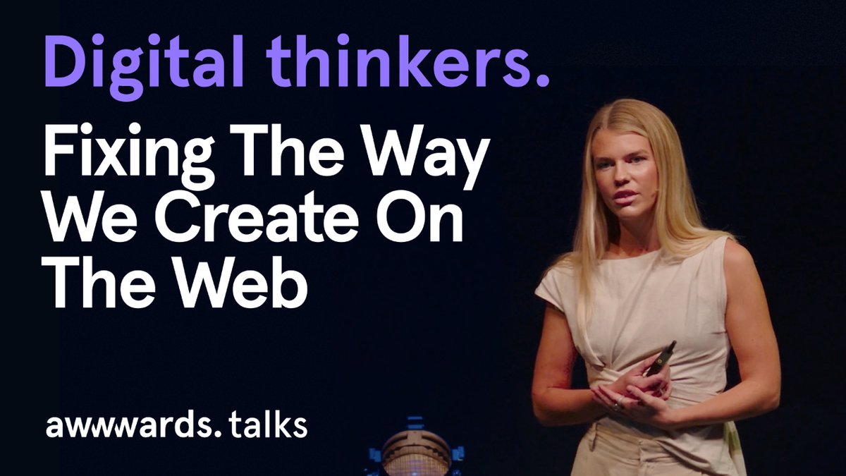"Experiment, go backwards to go forwards, and fully explore the wild creative concepts that clients can rarely grasp at initial pitch." - Tine Karlsen, CEO of <a href="/vevdesign/">Vev</a> 

Watch the new talk on our YouTube 👉 bit.ly/w-talks-vev #awwwardstalks