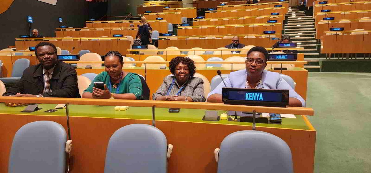NGECKenya's tweet photo. NGEC Commissioner Thomas Koyier joins the Kenyan delegation to #CSW67 in New York to discuss the crucial role of #Innovation and #Education in achieving #GenderEquality and empowering women and girls in the digital age. Exciting times ahead! #NGEC #Kenya @MutindaDr https://t.co/ExSnY3YCFK