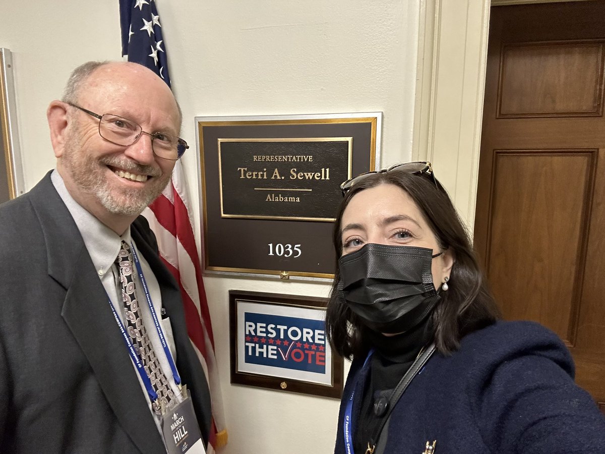 Thank you Tosin Oyadiran from @RepTerriSewell office for your time to hear the #CysticFibrosis story.  We appreciate your support of the #PasteurAct and #HELPcopaysAct.  #CFAdvocacy