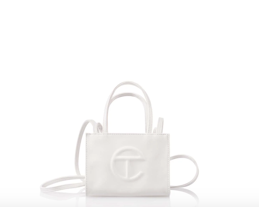 GoldieChan's tweet photo. Woah, I managed to get @TELFARGLOBAL bags before one sold out in 3 min.  🖤🤍 one is #Telfar x #Eastpack and features padded backpack straps! https://t.co/RSaUSW7KtP