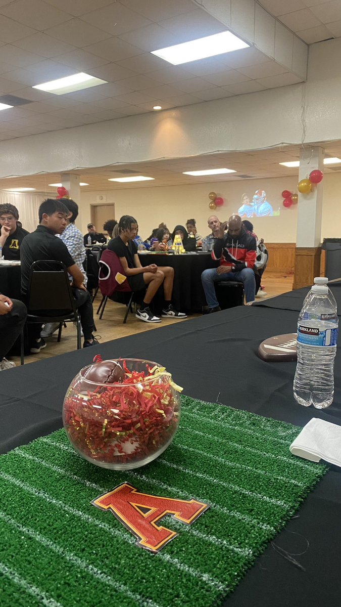 A great night to celebrate our 2022-23 football season! <a href="/Apaches_FB/">Arcadia Apache Football</a> #brickbybrick #family #andthenew #champs #wecoming #buliding thank you to all the parents and staff who put together a great event for our student-athletes!