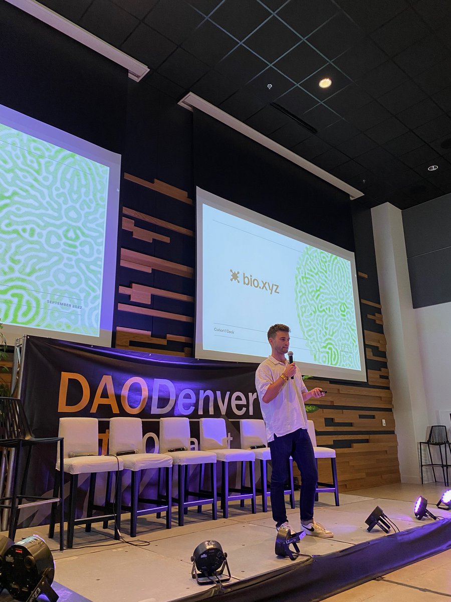 Represented the <a href="/bio_xyz/">Bio</a> BioDAO launch program at <a href="/DAODenver/">DAODenver</a>. How to get BioDAO founders from 0-1 quickly with their org? Watch the video, at the end of the 10-min, I shared a secret hack for Discord, your community is going to love! 
youtube.com/watch?v=HdF8nO…