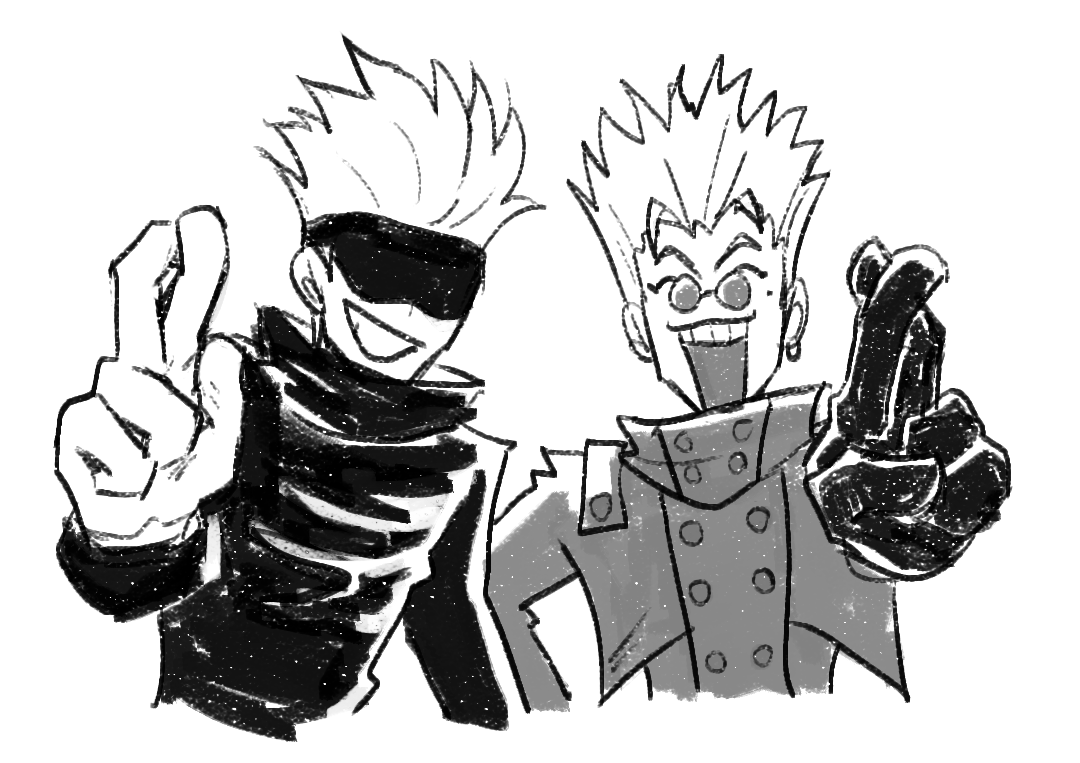 sablefshh's tweet image. 😎🤞 #jjk #trigun
i&apos;ve connected the dots (didn&apos;t connect shit)