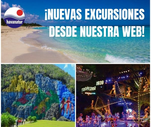 HavanaturCuba's tweet image. #OfertasHavanatur ❤️ ¡Nuevas #Excursiones desde👇 nuestra #Web! 
👉 goo.su/BQJsO 👈
1. Viñales 
2. Varadero
3. Tropicana