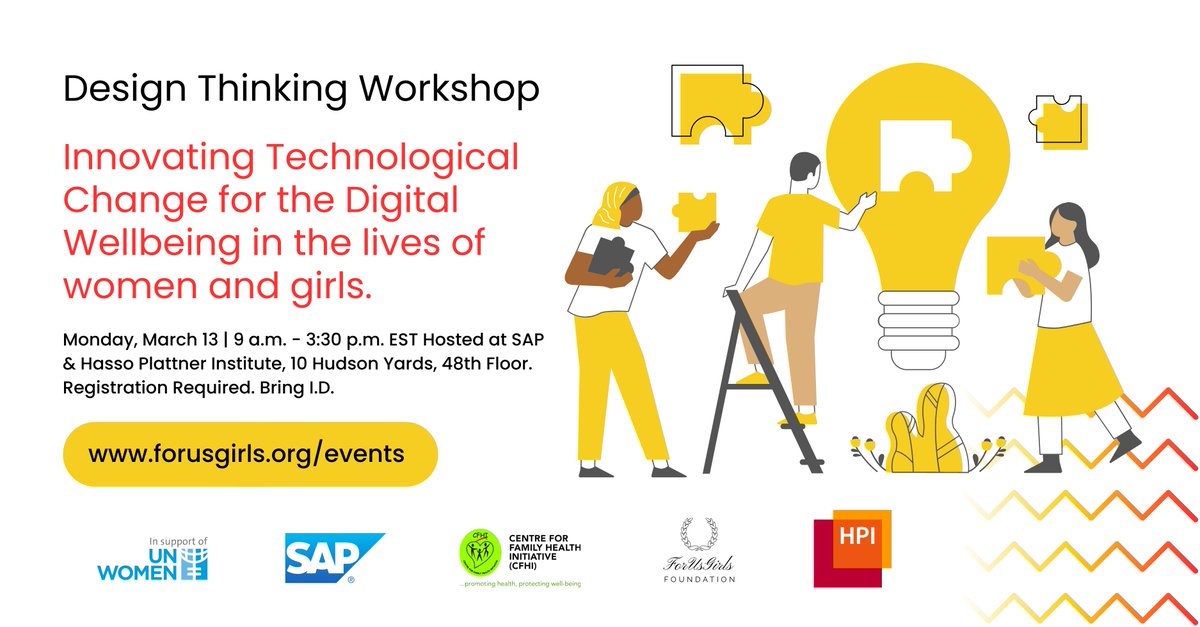 ForUsGirls Foundation (@forusgirlsintl) on Twitter photo On March 13, we are co-hosting a parallel side event with <a href="/HPI_NYC/">Hasso Plattner Institute NYC</a> and <a href="/CFHInitiative/">Centre for Family Health Initiative (CFHI)</a>. If you're attending CSW67 we invite you to participate: In Innovating Technological Changes for Women's and Girls' Well-Being. Register Here to participate:
tinyurl.com/3nkwjucd On March 13, we are co-hosting a parallel side event with <a href="/HPI_NYC/">Hasso Plattner Institute NYC</a> and <a href="/CFHInitiative/">Centre for Family Health Initiative (CFHI)</a>. If you're attending CSW67 we invite you to participate: In Innovating Technological Changes for Women's and Girls' Well-Being. Register Here to participate:
tinyurl.com/3nkwjucd