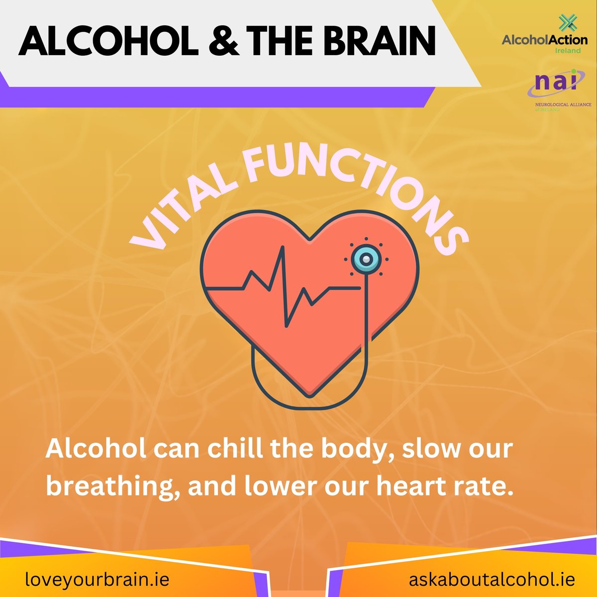 This #brainawarenessweek2023 we're partnering with @AlcoholIreland to raise awareness of the effects of alcohol on brain health #investinbrainhealth @HSE_live