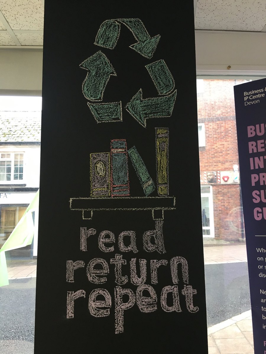 Libraries. Recycling since 1850. #ReadReturnRepeat 
📸@LibrarySeaton