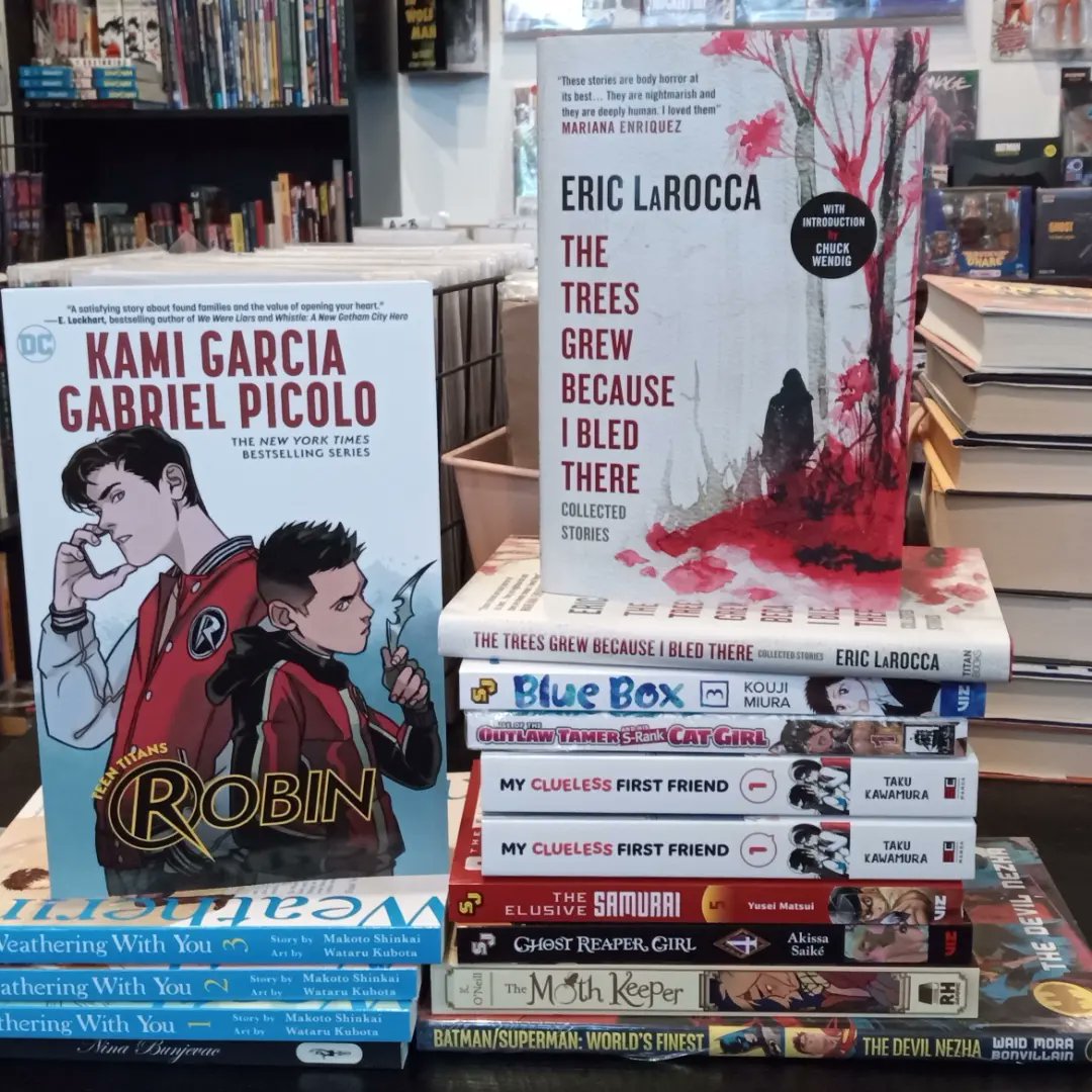 Check out these new books!
#newbooks #newcomics #comics #horror #horrorlit #ericlarocca #localbookstore #localbusiness #shirtfactory