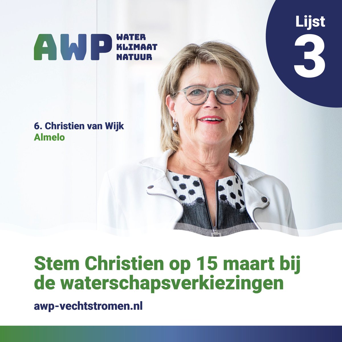 Aanstaande woensdag verkiezingen waterschap Vechtstromen; mag ik je stem?