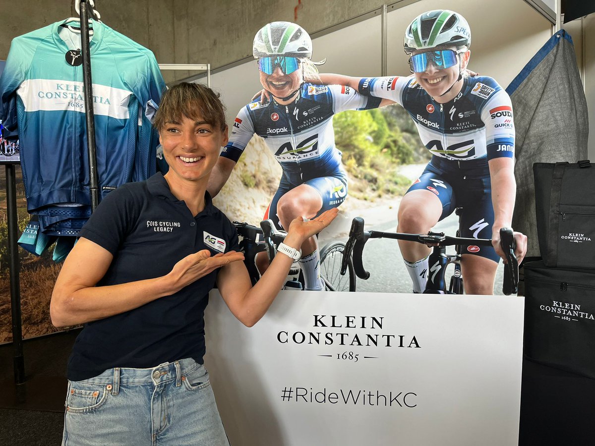 agsoudal's tweet photo. Today Ashleigh visited the booth of our Sponsor Klein Constantia - Wine Estate - in Cape Town.
She will be taking part in the Cape Town Cycle Tour this Sunday.
#RideWithKC https://t.co/c11p0BfiFi