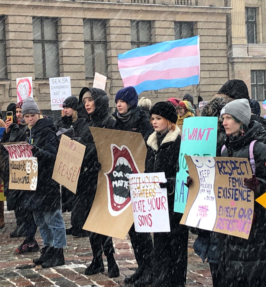 🇨🇦 joined the Women’s Solidarity March in Riga on #InternationalWomensDay calling attention to the fight against domestic violence and violence against women. We celebrate women and girls in all their diversity and will continue to advocate for equal rights. #EveryWomanCounts