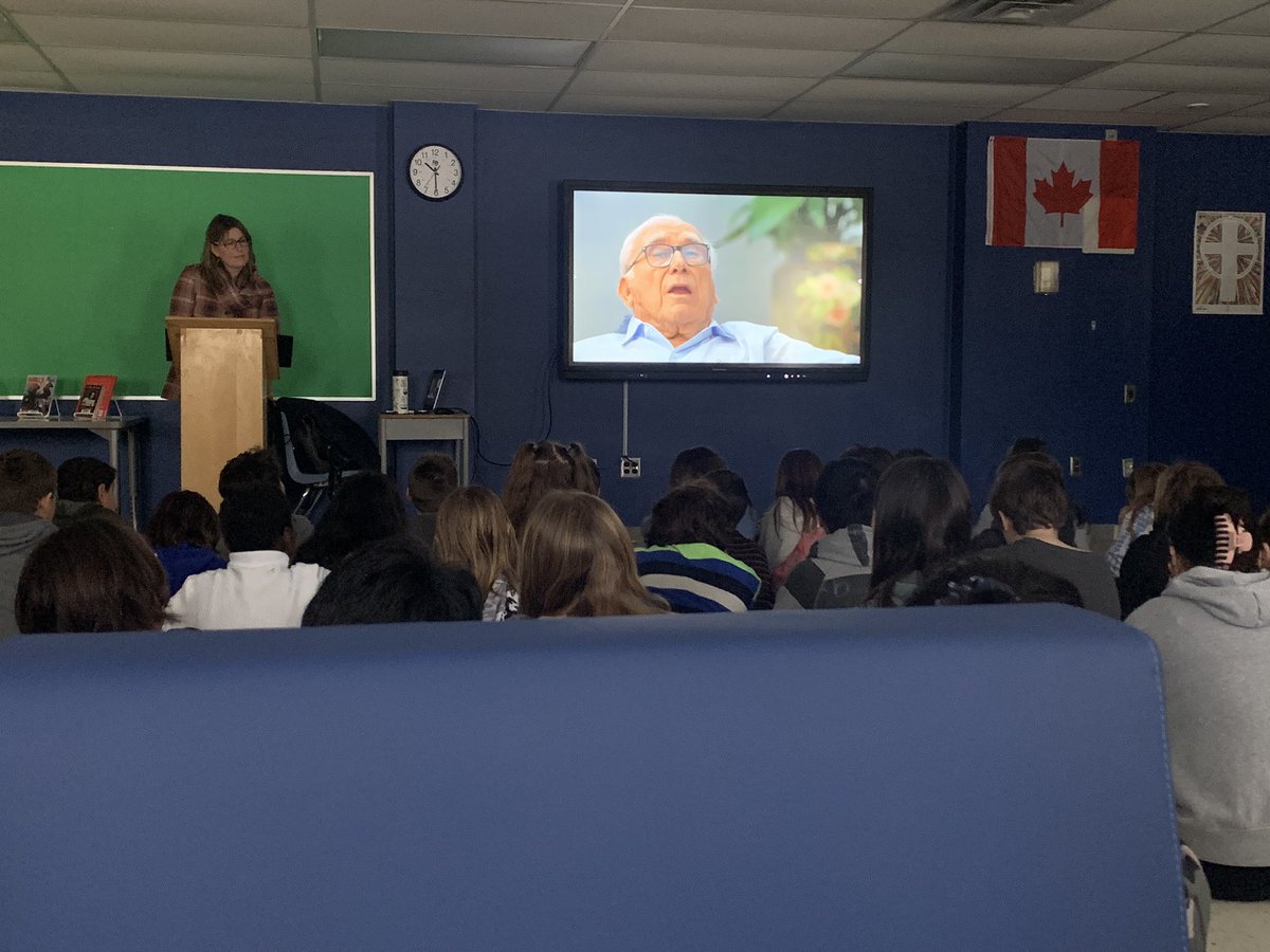 Today during the Carrying Holocaust Testimony presentation, students from Grades 6-8 learned a real life lesson on perseverance and how small acts of kindness can go a long way.  Thank you  to the Carrying Testimony Organization.  <a href="/YCDSB/">York Catholic District School Board</a> <a href="/ElizabethCrowe_/">Elizabeth Crowe</a> <a href="/laurasawicky/">Laura Sawicky</a>