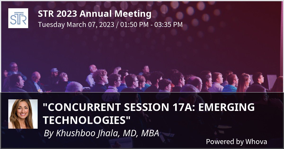#STR2023 💯 

✨ Honored to speak on disruptive innovation, the virtual reading room, and lessons from the stories of  @ROLEX and @Kodak 📽️🕰️

🙌 Lucky to have connected with amazing experts in @thoracicrad ! @sangeevbhalla @jeanne_ackman @jjeudymd @lungradrachna

@BrighamRad