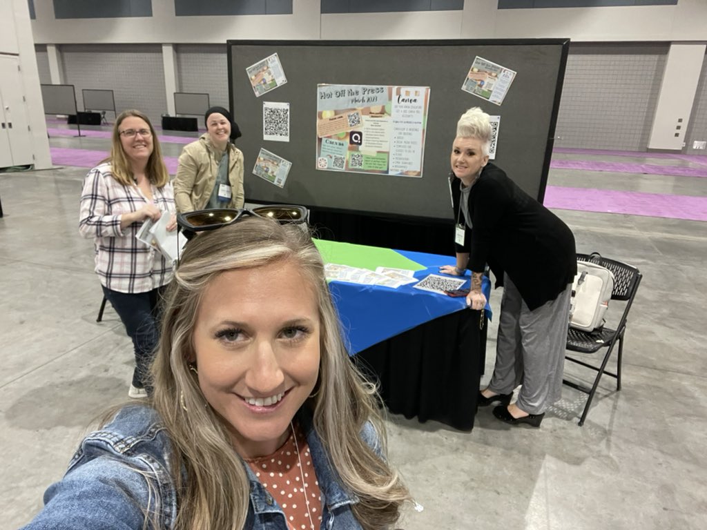 RSS School ITFs getting ready for our poster session. #ncties2023