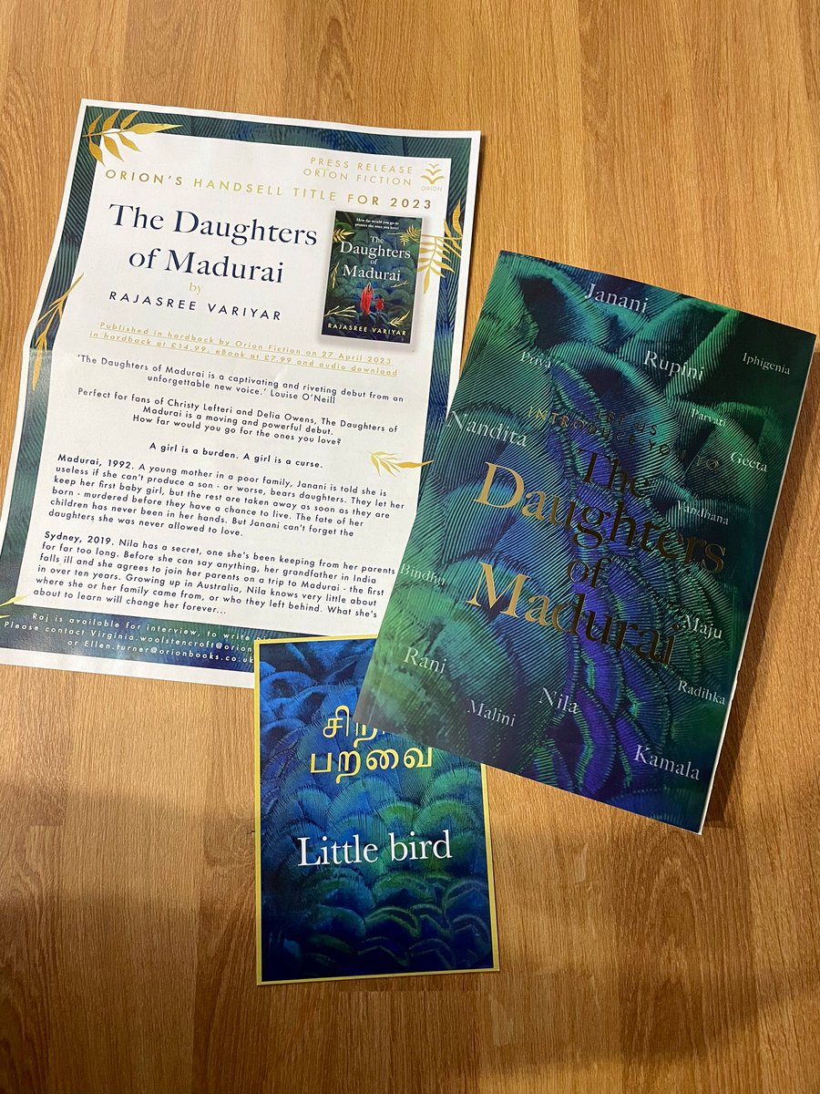 Dees_Book_Blog's tweet photo. Ok so the fabulous @eturns_112 is my new best friend, thatโs ok yes?
Thanks so much for my beautiful and very unexpected proof of The Daughters of Madurai by @Raji_Warrior
Canโt wait to read this.
Thanks again Ellen โค๏ธ
#gifted #DaughtersOfMadurai https://t.co/y1SohF9elF