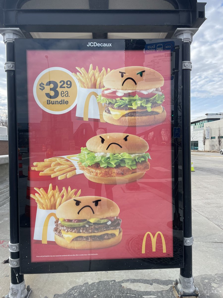 Saw some great graffiti on the way to work today - call that the unhappy meal