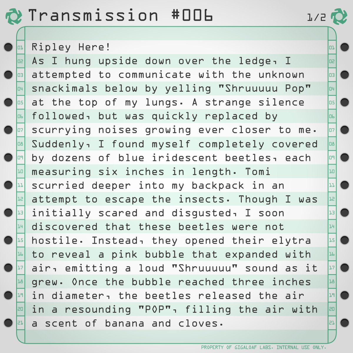 Flipline Studios on Twitter "Expedition Munchmore Transmission 005"