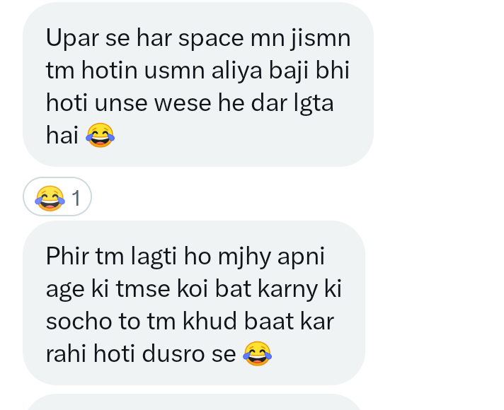 yourheadache123's tweet photo. 😂😂😂😂😂😭 @A_love_A143  Aliya baji sb qq darty hai ap Sy😂😂😭😭😭 https://t.co/B1BfKJAZ5F