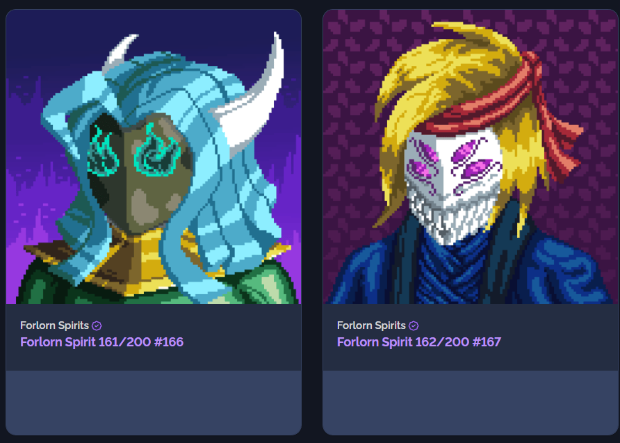 SofPixels's tweet image. Thanks to @RemarkPunks team's hard work we managed to find all bidders in my previous auctions!

These 2 spirits waited long enough and will be raffled between bidders of @rareshipsNFT and @BloodMoonBMC collab auctions accordingly!

I'll prepare the raffles tomorrow💜