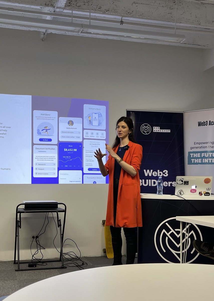 marija_031's tweet image. Yesterday, I had an amazing experience lecturing on #Web3Academy, where I covered topics on product design best practices, design syles, and types of dapps. Huge thanks to @milicadesigner and @mvpworkshop for giving me the opportunity to share my knowledge!