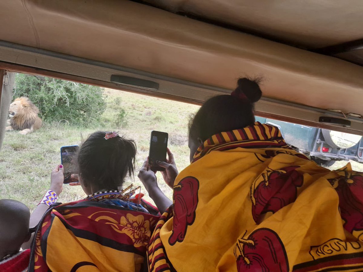To celebrate International Women’s Day we organised for these Maasai women to go on a full day game drive in the Maasai Mara National Reserve. For all of them, it was the first time visiting and learning about the wildlife they live so close to. #communityconservation