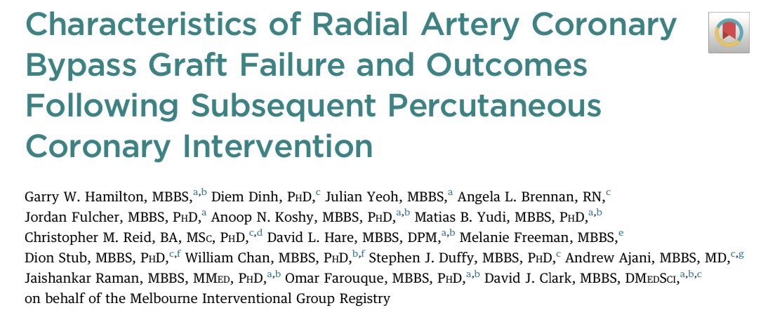 Anoop Koshy (@dranoop_koshy) on Twitter photo 🔥 data on feasibility and long-term safety of radial artery graft #PCI. A viable alternative to native vessel PCI in #CABG pts. Timely given focus on total arterial revasc! #RadialFirst Congrats <a href="/GarryHamilton6/">Garry Hamilton</a> <a href="/JulianYeoh1/">Julian Yeoh</a> <a href="/drmatiasyudi/">Matias Yudi</a> <a href="/JACCJournals/">JACC Journals</a> 🔥 data on feasibility and long-term safety of radial artery graft #PCI. A viable alternative to native vessel PCI in #CABG pts. Timely given focus on total arterial revasc! #RadialFirst Congrats <a href="/GarryHamilton6/">Garry Hamilton</a> <a href="/JulianYeoh1/">Julian Yeoh</a> <a href="/drmatiasyudi/">Matias Yudi</a> <a href="/JACCJournals/">JACC Journals</a>