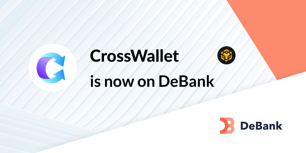 Now you can track your staked $CWT token balance form CrossWallet on debank.com! (@BNBCHAIN version)

@Cross_Wallet