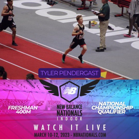 James Fletcher (@coachfletchwmhs) on Twitter photo The first athlete competing for <a href="/Tanner_Track/">Tanner Track</a> at #nbnationals is Frosh Tyler Pendergast. His PB of 1:33.08 in the 600m qualified him for the Freshman 400m at the National meet! The first athlete competing for <a href="/Tanner_Track/">Tanner Track</a> at #nbnationals is Frosh Tyler Pendergast. His PB of 1:33.08 in the 600m qualified him for the Freshman 400m at the National meet!