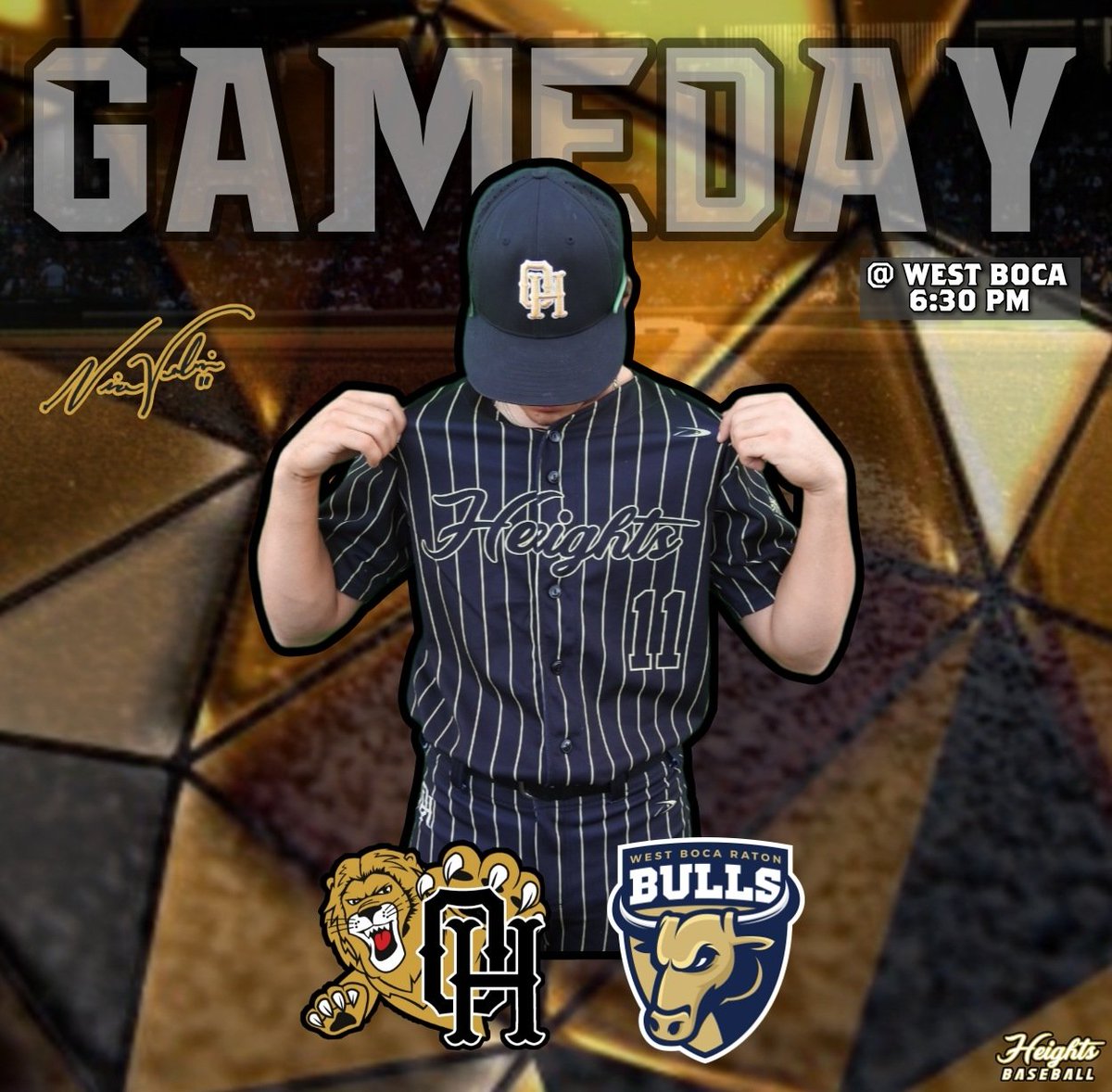 Tonight your Olympic Heights Lions take on the West Boca Bulls for an away game at 6:30 pm. Go Lions! #ohlions #lionsbaseball #lockedin #getonthetrain