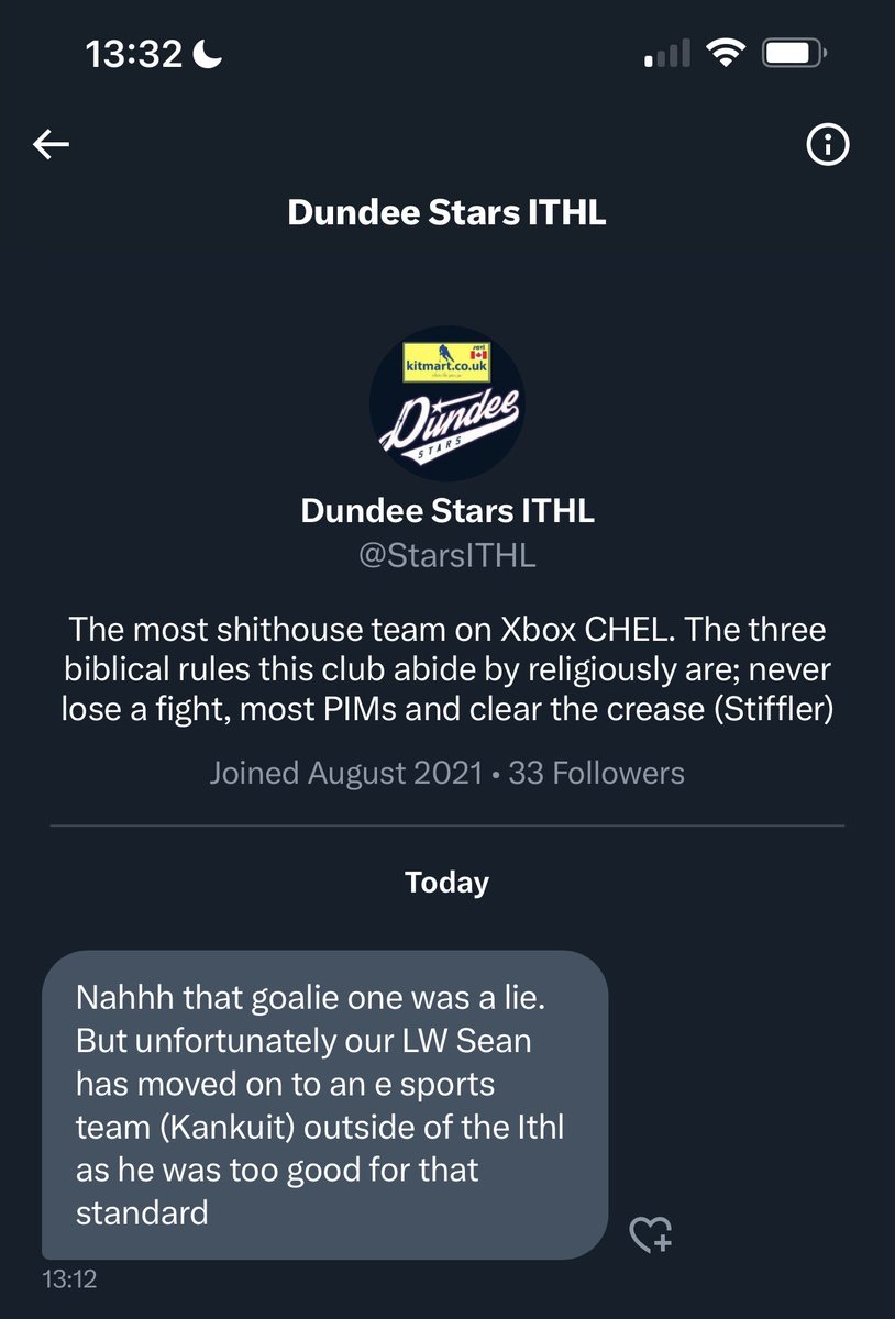 CHELrumours's tweet photo. The Dundee stars are realising their LW Sean https://t.co/9jOc1e0ybc