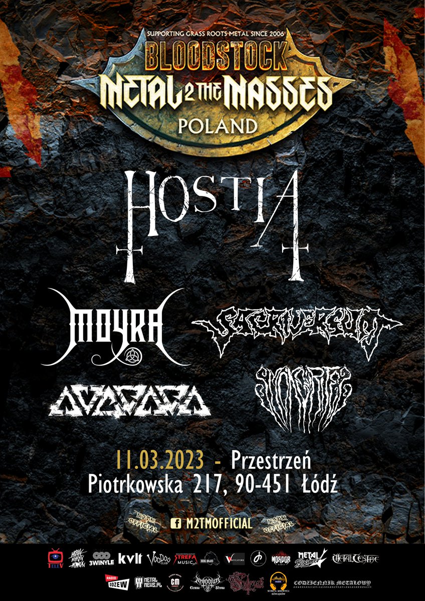 Hej #Łódź, jeśli chcecie poczuć, że żyjecie, bo death metal to życie ;) to w sobotę na koncert: Eliminacje do Bloodstock 2023 11.03.23 Łódź Klub Przestrzeń. Będzie się działo! #BloodstockPoland #BloodstockFest #BloodstockFestival #Bloodstock 
#Bloodstock_Poland #deathmetal