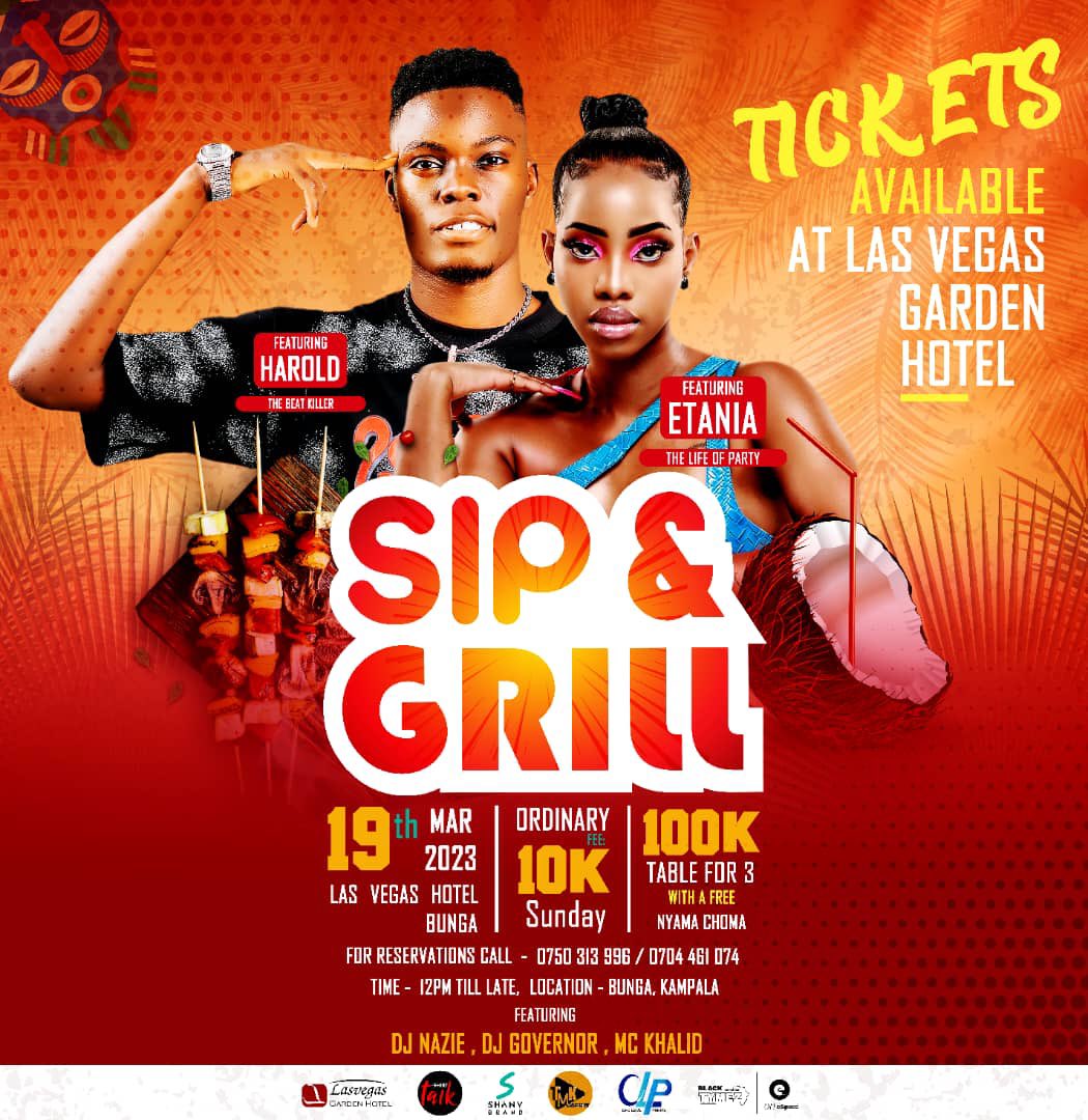 THE ÁĹĹÀŃ ĆÓÚÑŤÝ 🇺🇬 (@allansseky) on Twitter photo The vibe queen <a href="/forever_etania/">Life Of The Party🎬</a> will be representing at the #SipAndGrill on 19th march at Las Vegas Garden Hotel-Bunga.
Kati why should you miss 😂😳
Tax: 10k only. The vibe queen <a href="/forever_etania/">Life Of The Party🎬</a> will be representing at the #SipAndGrill on 19th march at Las Vegas Garden Hotel-Bunga.
Kati why should you miss 😂😳
Tax: 10k only.